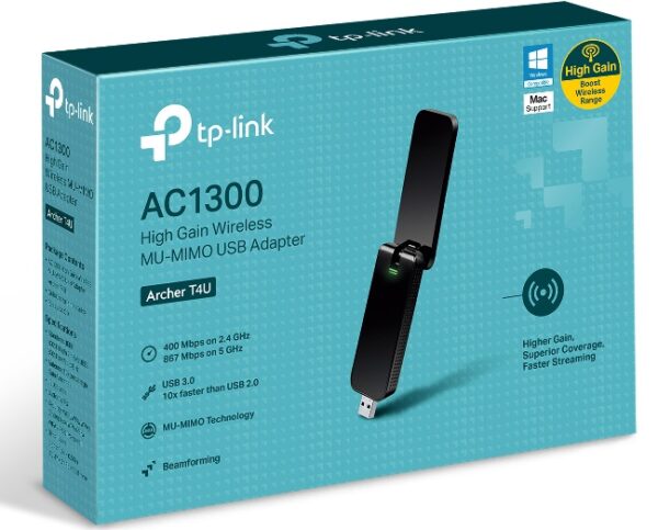 TP-LINK AC1300 Archer T4U wireless adattatore USB a doppia banda