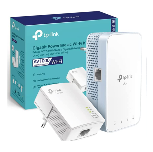TP-Link TL-WPA1000 KIT adattatore di rete PowerLine 1000 Mbit/s Collegamento ethernet LAN Wi-Fi Bianco