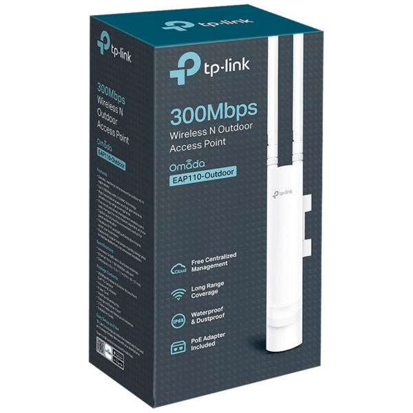 Access Point Wireless TP-Link EAP110-Outdoor 300 Mbps 2.4GHz Da Esterno