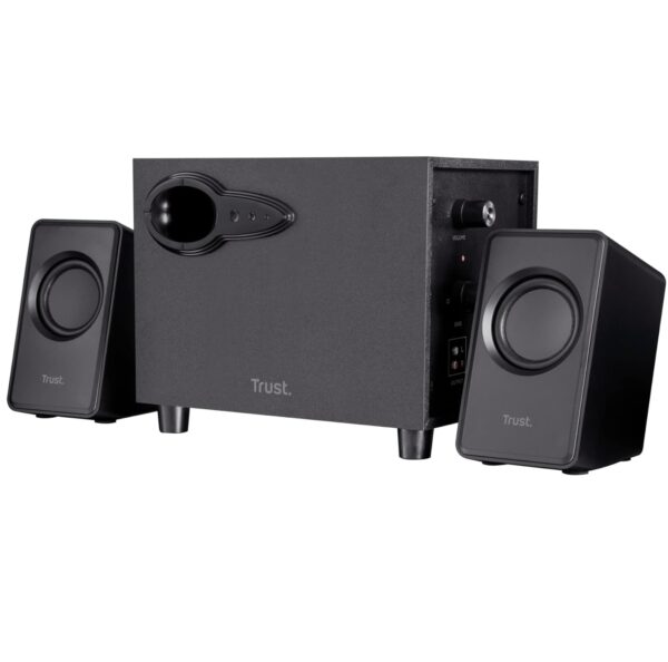 Set Altoparlanti 2.1 Subwoofer, Trust Avora, Potenza di 18W di Picco e 9W RMS, Nero - immagine 2