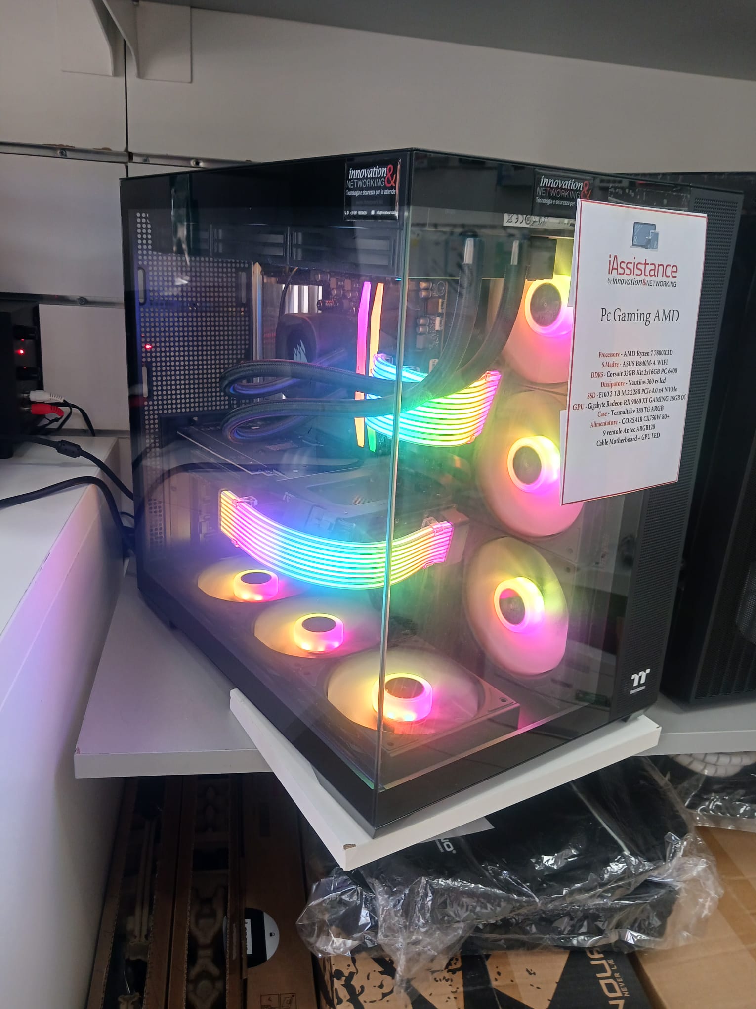 Pc Gaming AMD Ryzen 7 7800X3D 9060 16gb - immagine 6